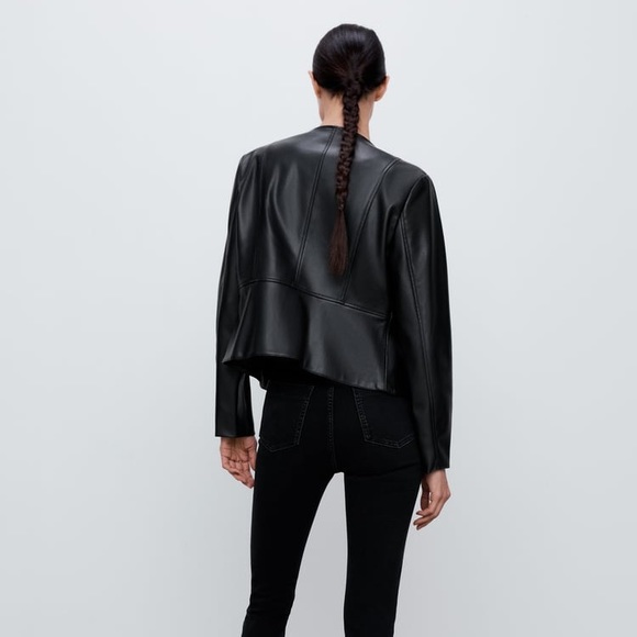 Zara faux leather jacket - Picture 5 of 12